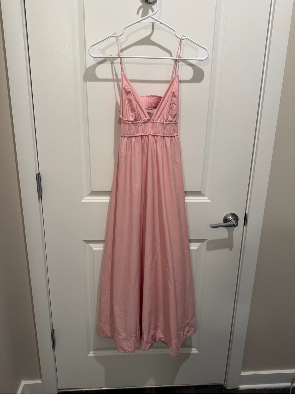 Aritzia Pink Spaghetti Strap Maxi Dress